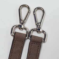 Pre Owned Michael Kors Dark Beige Leather Medium Selma Tote