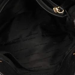 Pre Owned Michael Kors Black Leather Jet Set Tote