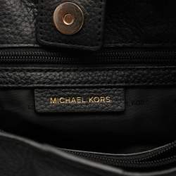 Pre Owned Michael Kors Black Leather Jet Set Tote