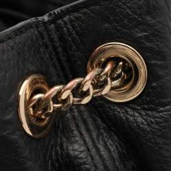 Pre Owned Michael Kors Black Leather Jet Set Tote