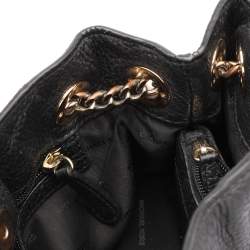 Pre Owned Michael Kors Black Leather Jet Set Tote