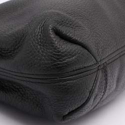 Pre Owned Michael Kors Black Leather Jet Set Tote