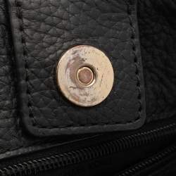 Pre Owned Michael Kors Black Leather Jet Set Tote