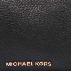 Pre Owned Michael Kors Black Leather Jet Set Tote