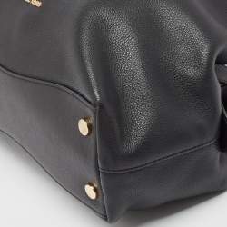 Pre Owned Michael Kors Black Leather Large Raven Shoulder Bag