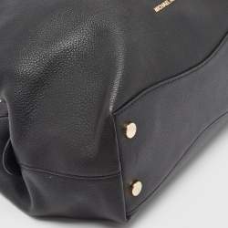 Pre Owned Michael Kors Black Leather Large Raven Shoulder Bag