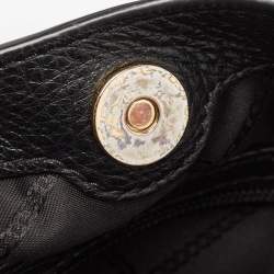 Pre Owned Michael Kors Black Leather Large Raven Shoulder Bag