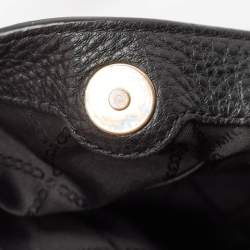 Pre Owned Michael Kors Black Leather Large Raven Shoulder Bag