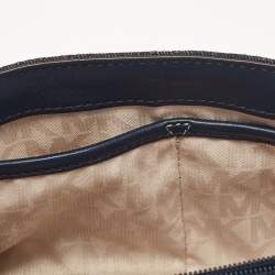 Pre Owned Michael Kors Navy Blue Quilted Denim and Leather Sloan Shoulder Bag