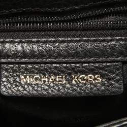 Michael Kors Black Leather Moroccan Saddle Crossbody Bag