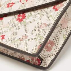 Michael Kors Multicolor Signature Floral Coated Canvas Envelope Belt Bag