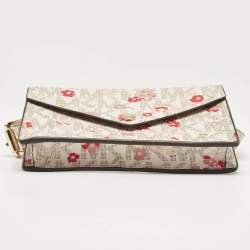 Michael Kors Multicolor Signature Floral Coated Canvas Envelope Belt Bag