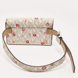 Michael Kors Multicolor Signature Floral Coated Canvas Envelope Belt Bag