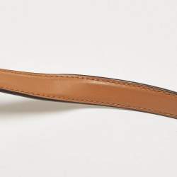 Pre Owned Michael Kors Brown/Off White Signature Coated Canvas and Leather Bedford Legacy Shoulder Bag