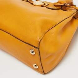 Michael Kors Mustard Leather Hamilton North South Tote