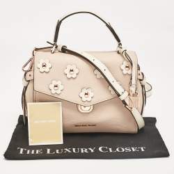 Pre Owned Michael Kors Tricolor Leather Small Embellished Bristol Top Handle Bag