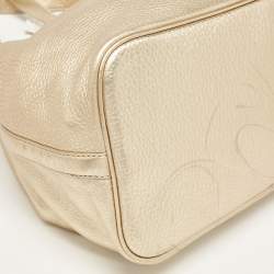 Michael Kors Gold Soft Leather Colgate Tote