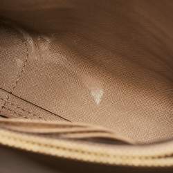 Pre Owned حقيبة يد توتس مايكل كورس ميرسر جلد نقشة التمساح أرجواني صغيرة