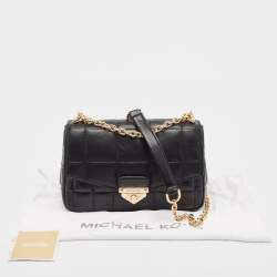 Pre Owned Michael Kors Black Quilted Leather Large Soho Chain Shoulder Bag