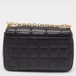 Pre Owned Michael Kors Black Quilted Leather Large Soho Chain Shoulder Bag