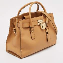 Michael Kors Tan Leather East/West Hamilton Tote