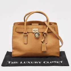 Michael Kors Tan Leather East/West Hamilton Tote