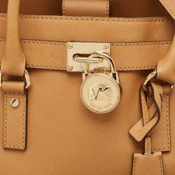 Michael Kors Tan Leather East/West Hamilton Tote