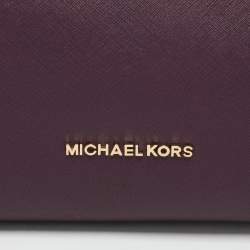 Michael Kors Purple Leather Sofia Satchel