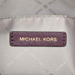 Michael Kors Purple Leather Sofia Satchel