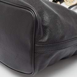 Pre Owned Michael Kors Black Soft Leather Colgate Tote