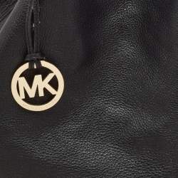 Pre Owned Michael Kors Black Soft Leather Colgate Tote