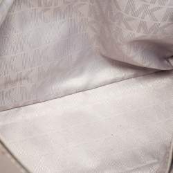 Pre Owned Michael Kors Grey Leather Medium Ava Top Handle Bag