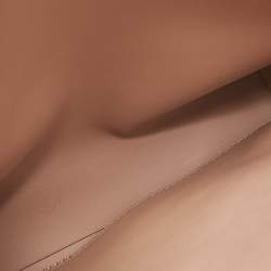 Pre Owned Michael Kors Vanilla/Brown Signature Coated Canvas Large Accordion Mercer Tote