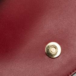 Pre Owned Michael Kors Red Faux Leather Flap Shoulder Bag