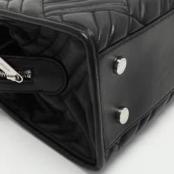 Pre Owned Michael Kors Black Quilted Leather Kathy Satchel