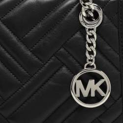 Pre Owned Michael Kors Black Quilted Leather Kathy Satchel