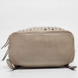 Michael Kors Beige Leather Rhea Studded Backpack