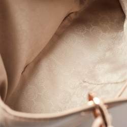 Pre Owned Michael Kors Beige Saffiano Leather Medium Cynthia Tote