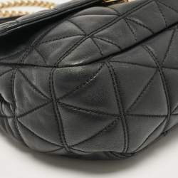 Micheal Kors Black Quilted Leather Large Sloan Shoulder Bag