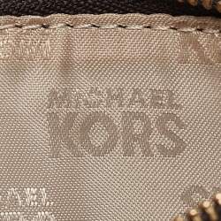 Michael Kors Dark Brown Leather Top Zip Coin Purse