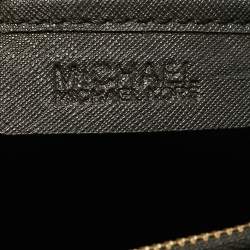 Pre Owned Michael Kors Black Leather Medium Sutton Tote