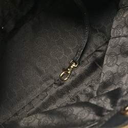 Pre Owned Michael Kors Black Leather Medium Sutton Tote