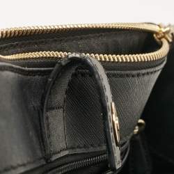 Pre Owned Michael Kors Black Leather Medium Sutton Tote