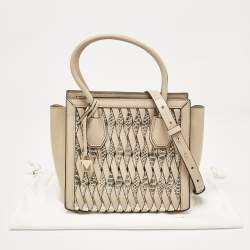 Michael Kors Beige Leather Mercer Studio Tote