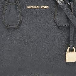 Michael Kors Navy Blue Leather Small Mercer Tote