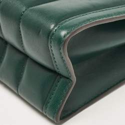 Pre Owned Michael Kors Green Quilted Leather Medium Whitney Shoulder Bag