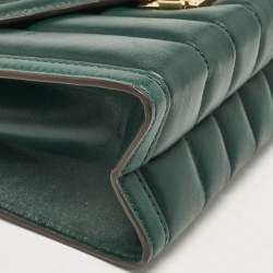 Pre Owned Michael Kors Green Quilted Leather Medium Whitney Shoulder Bag
