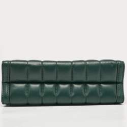 Pre Owned Michael Kors Green Quilted Leather Medium Whitney Shoulder Bag