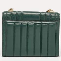 Pre Owned Michael Kors Green Quilted Leather Medium Whitney Shoulder Bag