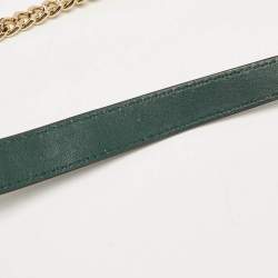 Pre Owned Michael Kors Green Quilted Leather Medium Whitney Shoulder Bag